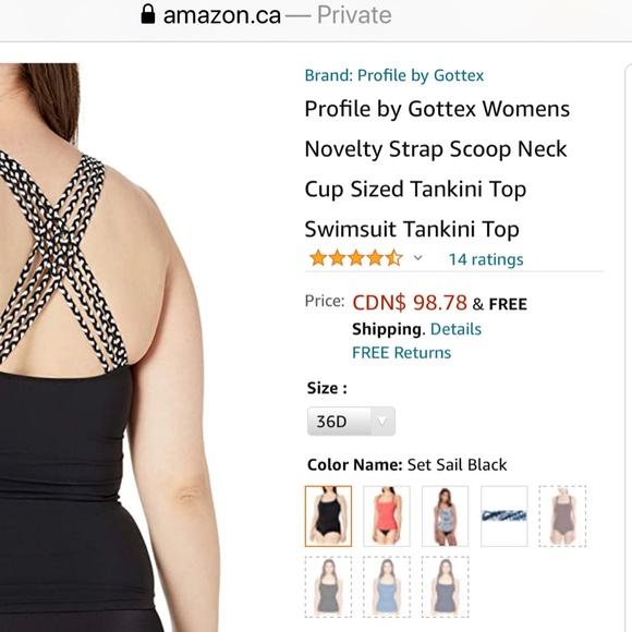 New with tags Tankini top - Picture 3 of 14